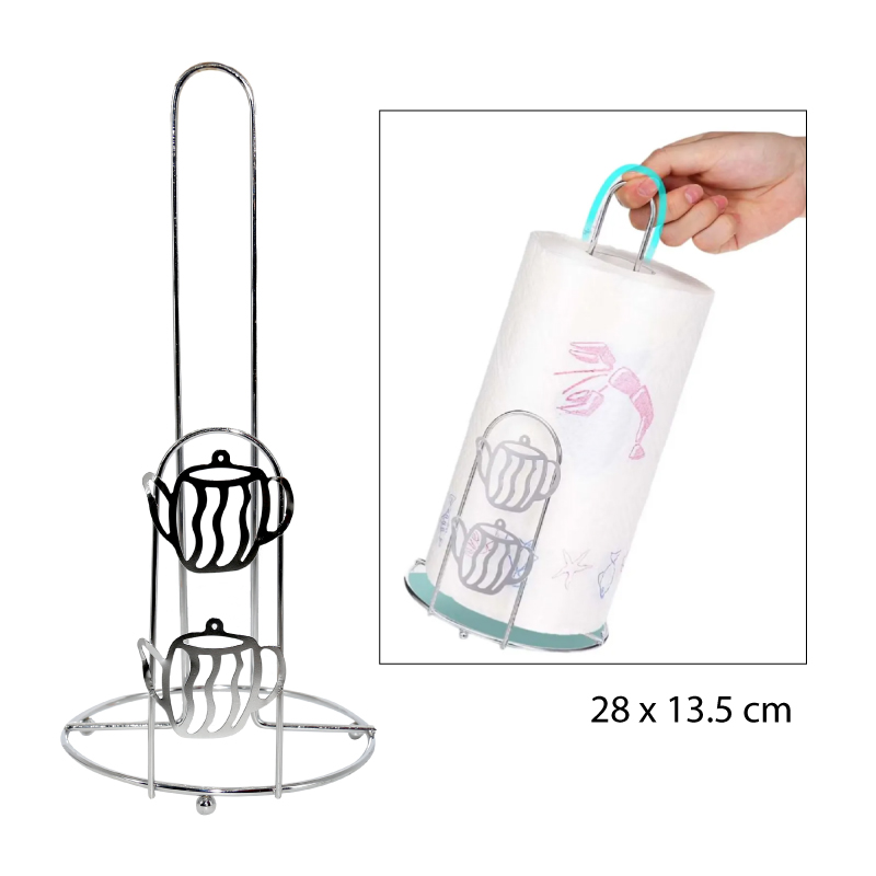SOPORTE PARA PAPEL DE COCINA - DISEÑO TETERAS