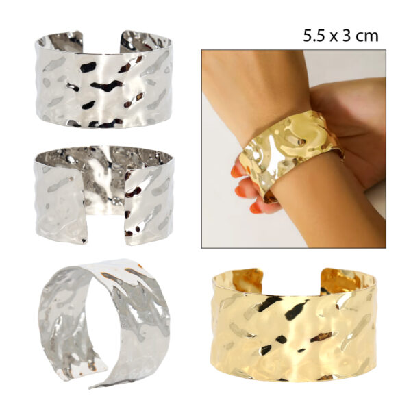 BRAZALETE ABIERTO METÁLICO