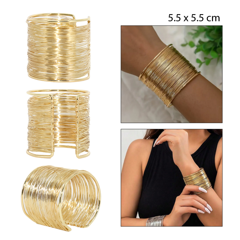 BRAZALETE ABIERTO METÁLICO