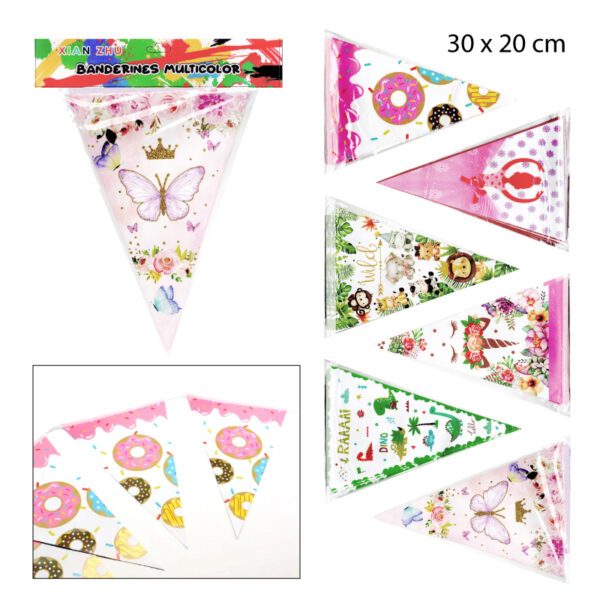 BANDERINES TRIANGULARES PARA FIESTAS