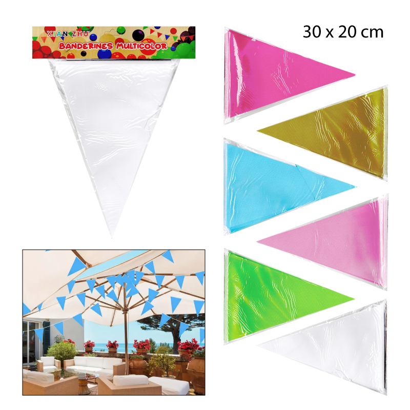 BANDERINES TRIANGULARES PARA FIESTAS