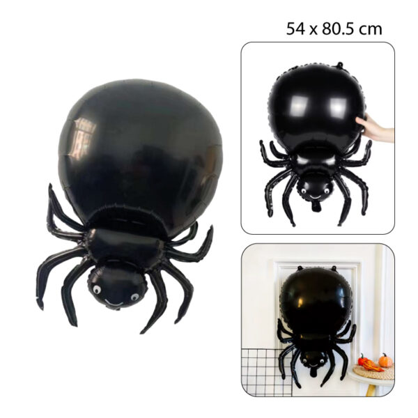 GLOBO FESTIVO DE ARAÑA NEGRA