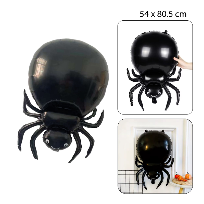 GLOBO FESTIVO DE ARAÑA NEGRA