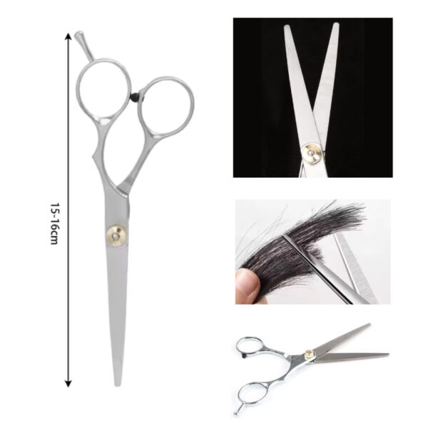TIJERA RECTA PARA CORTAR CABELLO DE 6" - 16 CM