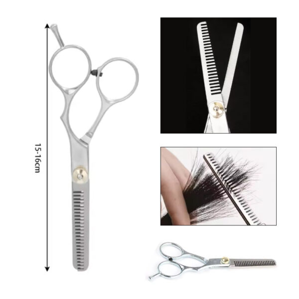 TIJERA DENTADA PARA ENTRESACAR CABELLO DE 6" - 16 CM
