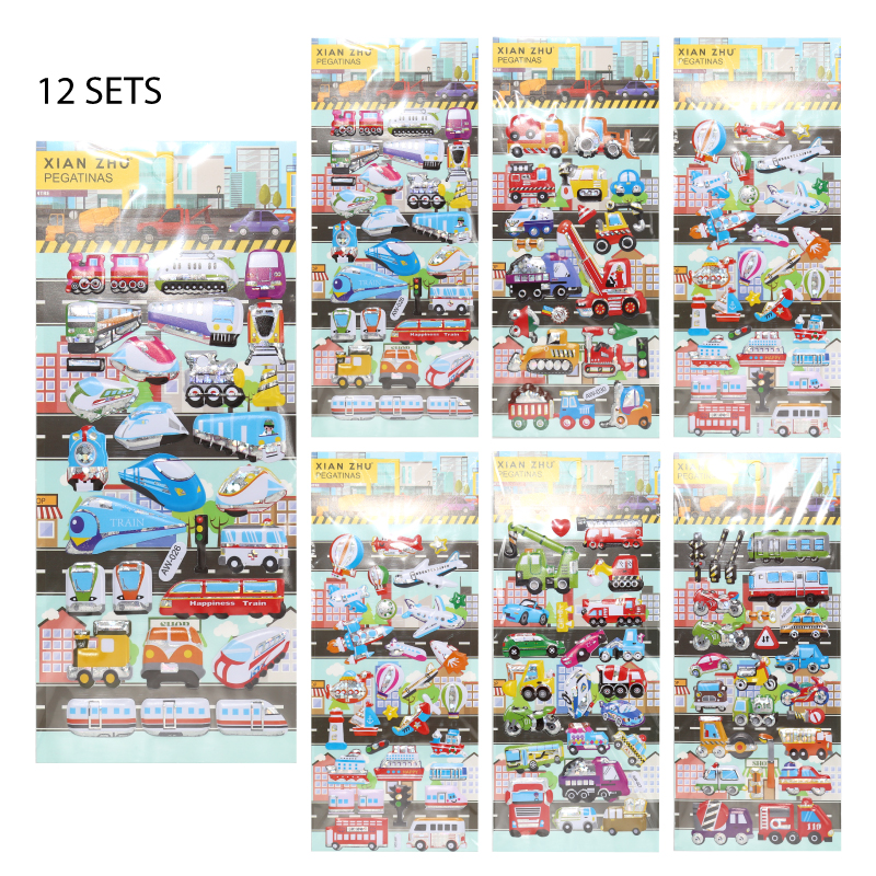 PEGATINAS 2D - MEDIOS DE TRANSPORTES