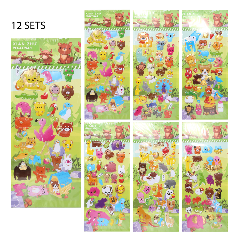 PEGATINAS 2D - ANIMALES