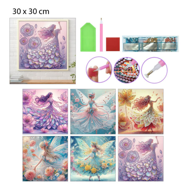 KIT DE ARTE CON MOSTACILLAS - 30 X 30 CM