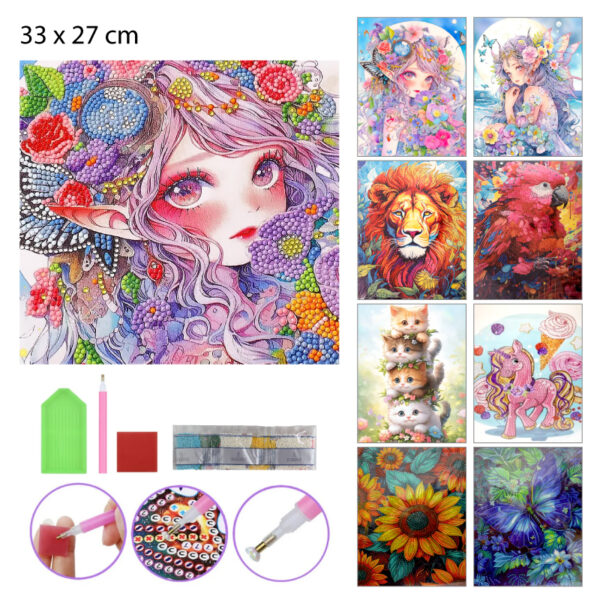 KIT DE ARTE CON MOSTACILLAS - 33 X 27 CM