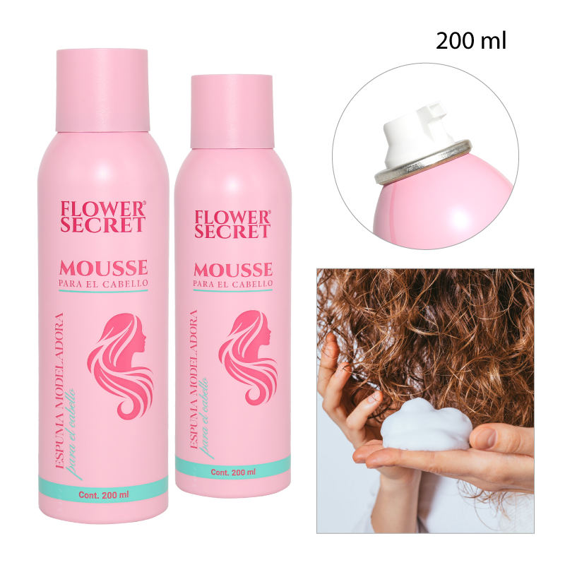 MOUSSE PARA EL CABELLO, ESPUMA MODELADORA - 200 ML
