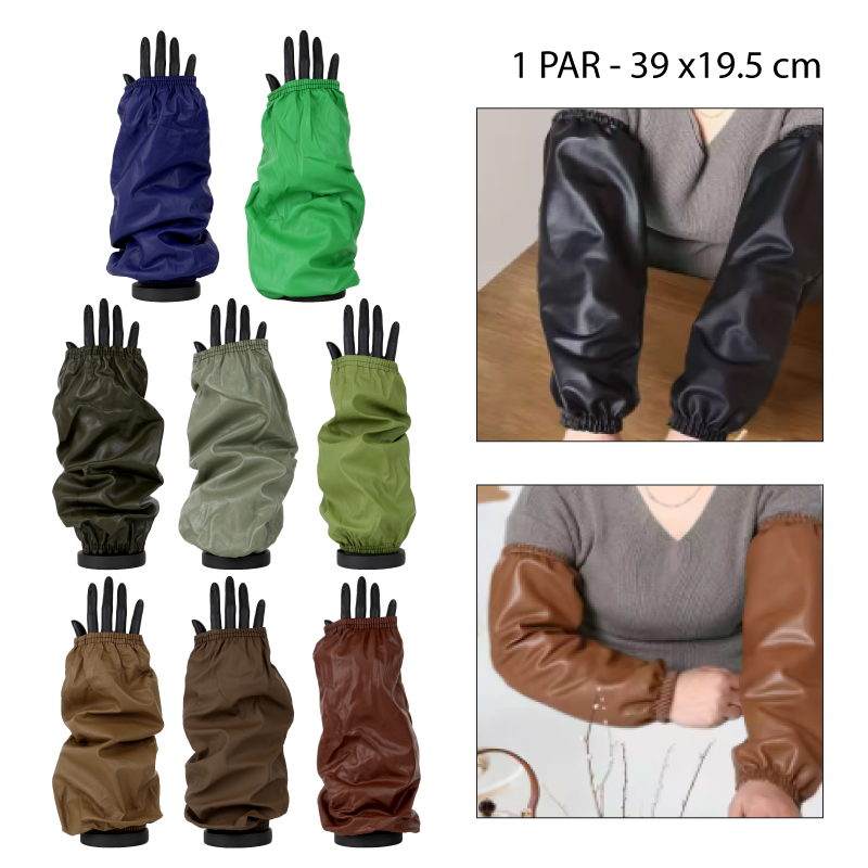 MANGAS EXTRA LARGAS IMPERMEABLES DE ECOCUERO