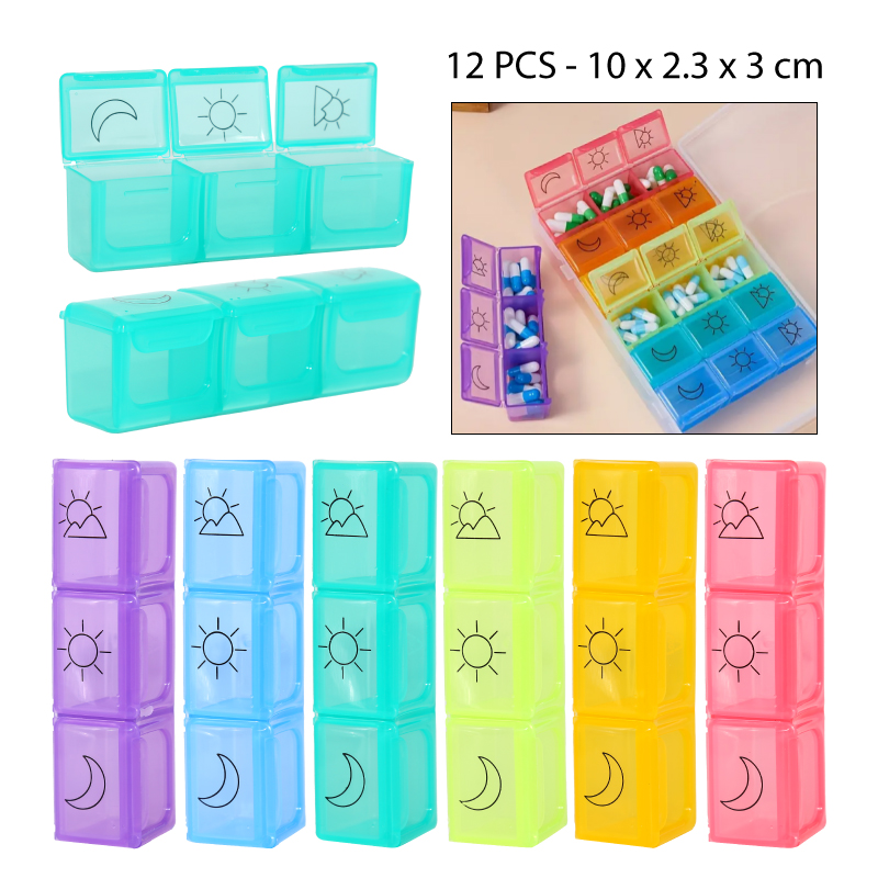 PASTILLERO DE 3 COMPARTIMIENTOS