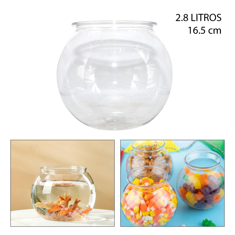 CONTENEDOR ESFERA DE PLÁSTICO - 2.8 LTS