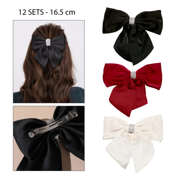 LAZOS DE SATIN PARA EL CABELLO CON PEDRERÍA