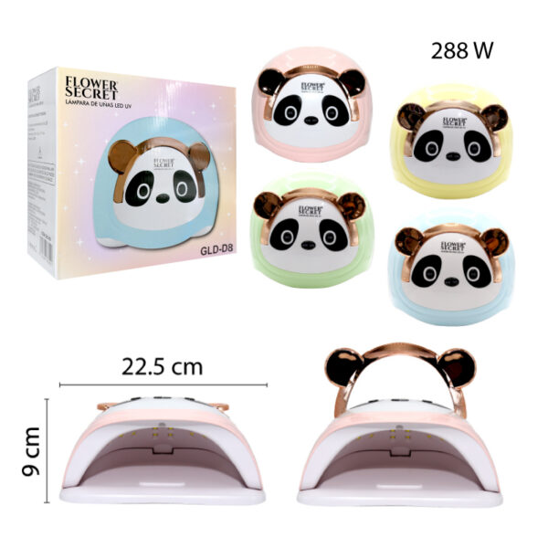 LAMPARA LED PARA UÑAS DISEÑO PANDA