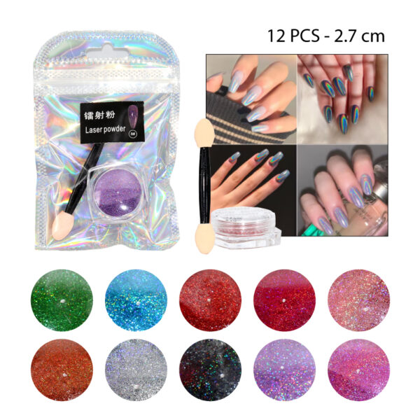 POLVO ESPEJO PARA UÑAS CON APLICADOR
