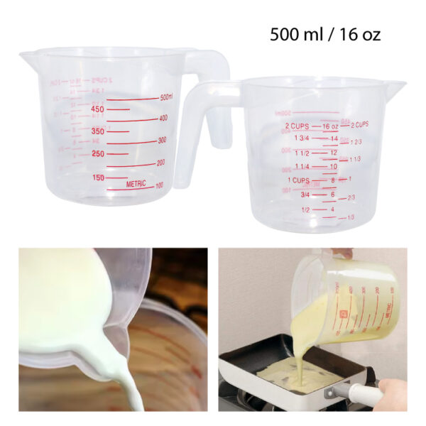 JARRA PLÁSTICA MEDIDORA - 500 ML / 16 OZ