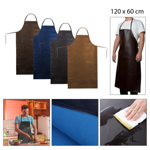 DELANTAL IMPERMEABLE DE CUERINA - 120 X 60 CM