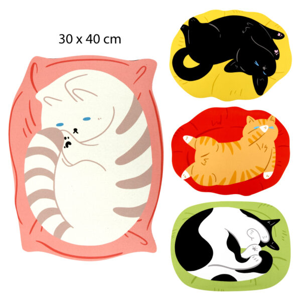 TAPETE ANTIDESLIZANTE DE GATITOS DURMIENTES - 30 X 40 CM