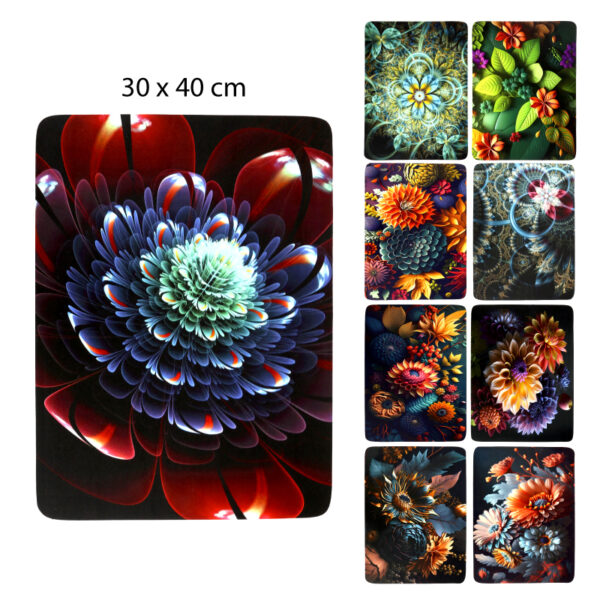 TAPETE ANTIDESLIZANTE FLOREADA - 30 X 40 CM