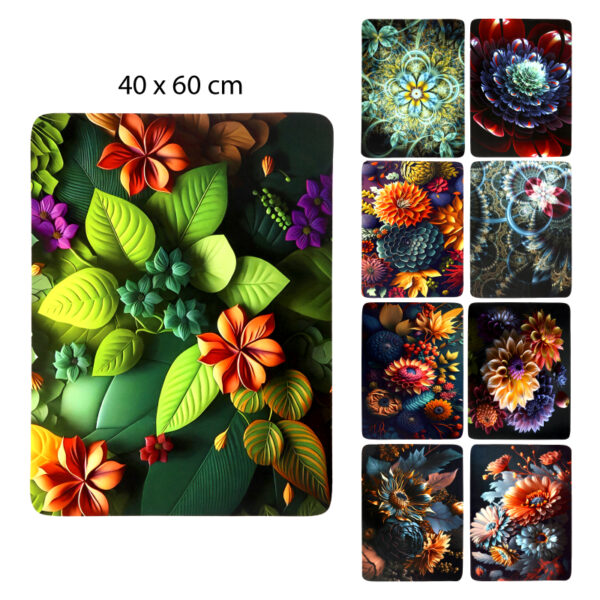 TAPETE ANTIDESLIZANTE FLOREADA - 40 X 60 CM