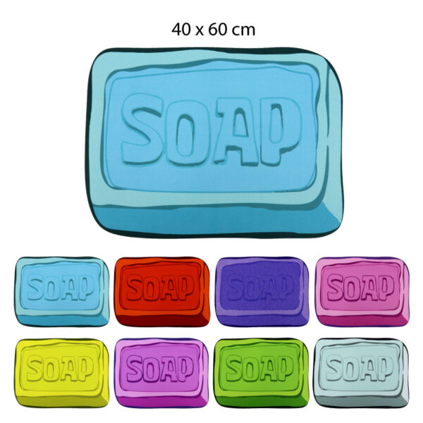TAPETE ANTIDESLIZANTE DE JABÓN "SOAP" - 40 X 60 CM