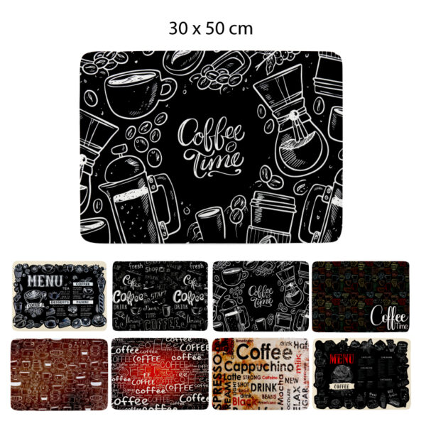 TAPETE ANTIDESLIZANTE DISEÑO CAFETERO - 30 X 50 CM