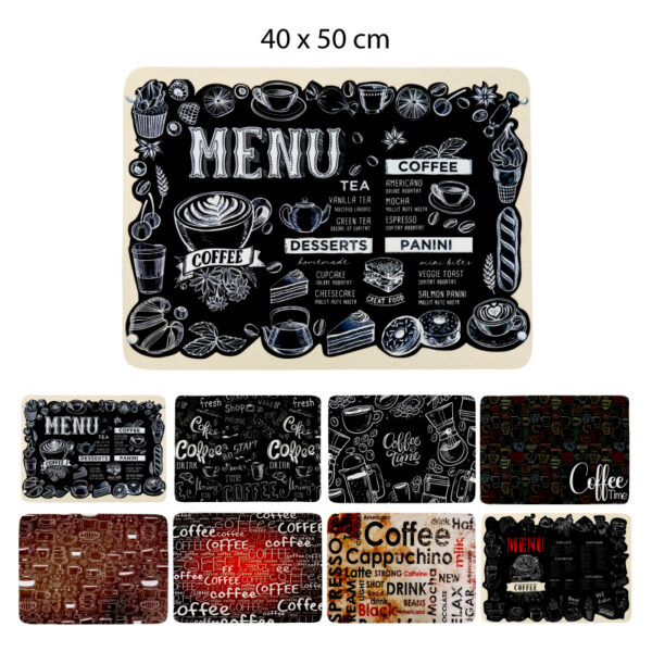 TAPETE ANTIDESLIZANTE DISEÑO CAFETERO - 40 X 50 CM