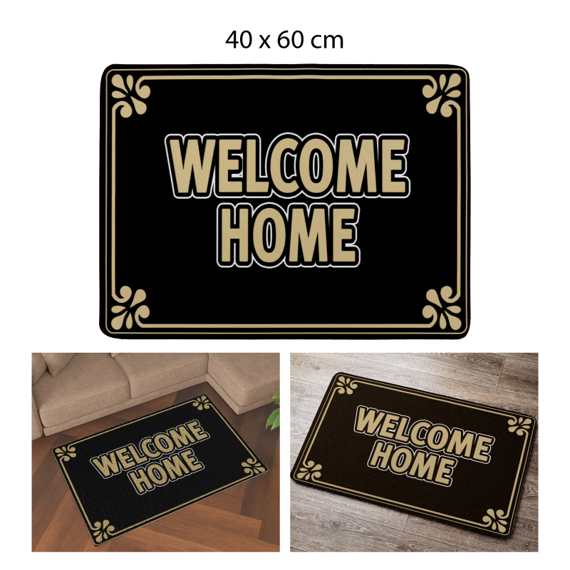 TAPETE ANTIDESLIZANTE "WELCOME HOME" - 40 X 60 CM
