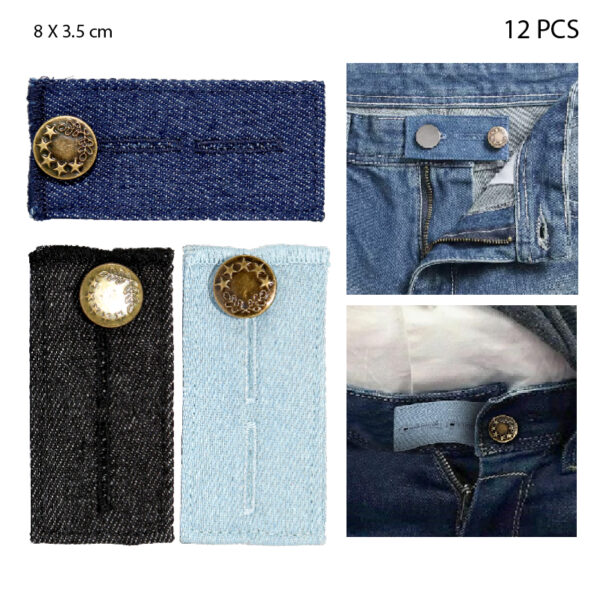 EXTENSOR PARA PANTALONES, DE MEZCLILLA