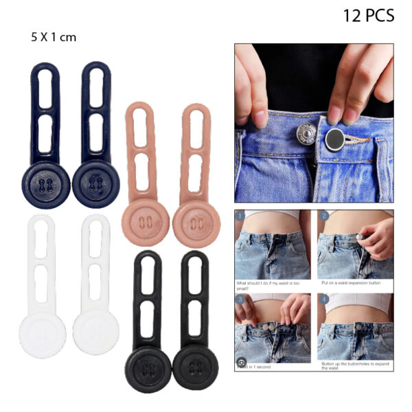 SETS 2 EXTENSORES DE SILICONA PARA PANTALONES