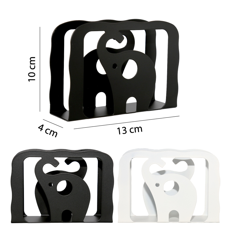 PORTA SERVILLETAS METÁLICO DISEÑO ELEFANTE