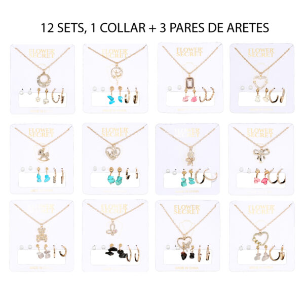 SETS COLLAR + 3 PARES DE AROS