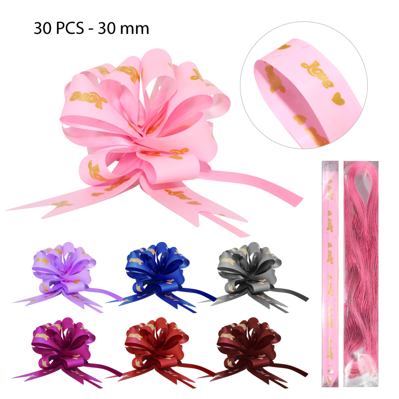 30 CINTAS PARA REGALO "LOVE" - 30 MM