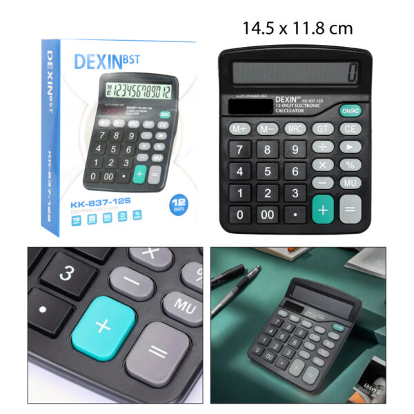 CALCULADORA DE 12 DÍGITOS Y PANTALLA GRANDE