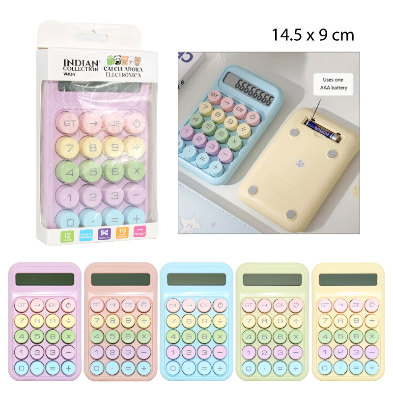 CALCULADORA DE 12 DÍGITOS - ARCOIRIS