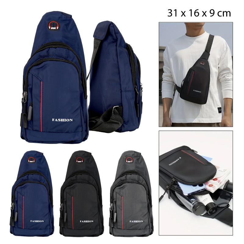 BOLSO CRUZADO - 31 X 16 X 9 CM