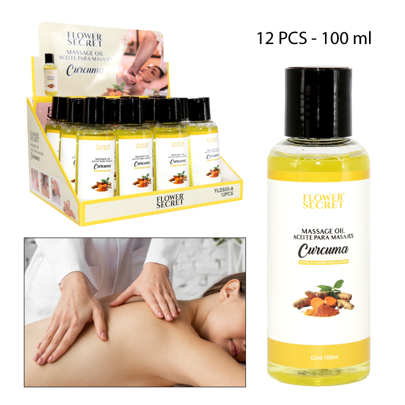 ACEITE CORPORAL PARA MASAJES DE CÚRCUMA - 100 ML