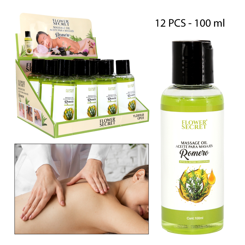ACEITE CORPORAL PARA MASAJES DE ROMERO - 100 ML