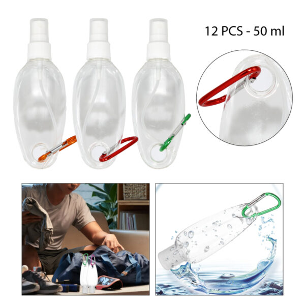 BOTELLAS RECARGABLES SPRAY CON LLAVERO - 50 ML