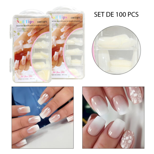 ESTUCHE 100 UÑAS POSTIZAS (M)