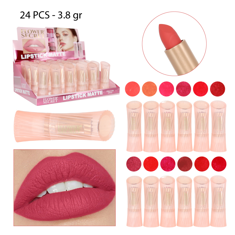 LABIAL EN BARRA MATTE "CORAL" - 3.8 GR