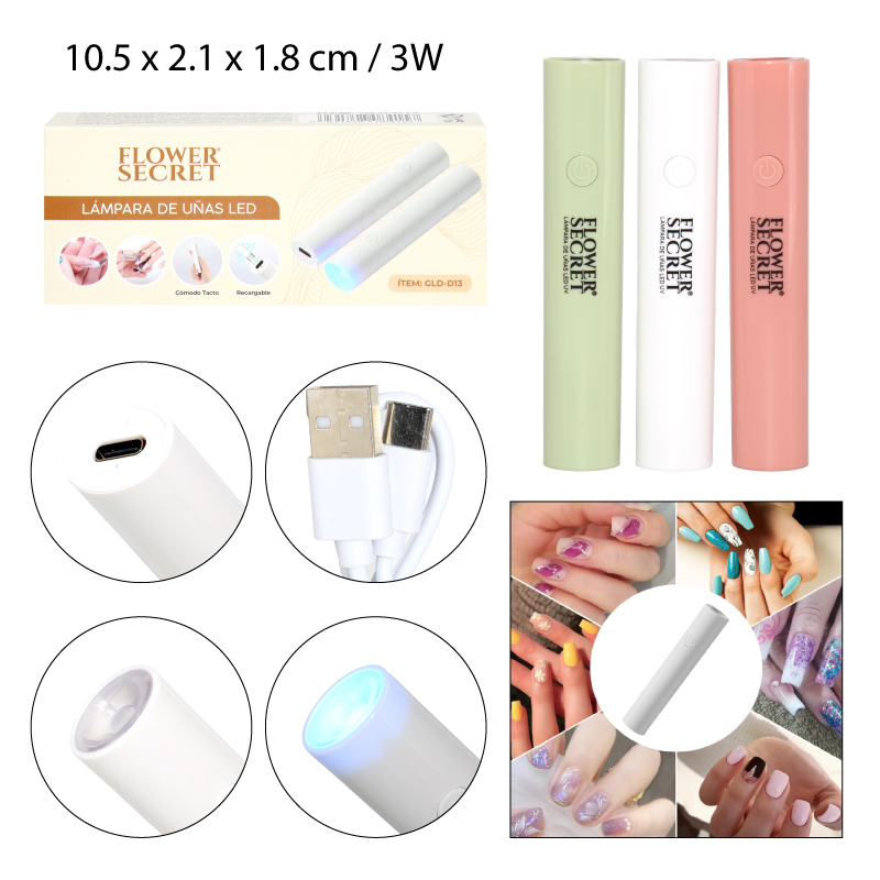LÁMPARA DE UÑAS PORTÁTIL LED/UV - 3W