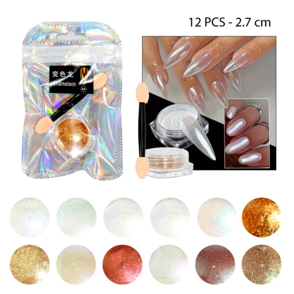 POLVO ESPEJO PARA UÑAS CON APLICADOR