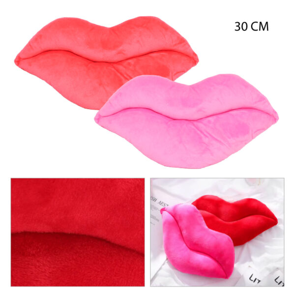 ALMOHADA CON FORMA DE LABIOS - 30 CM
