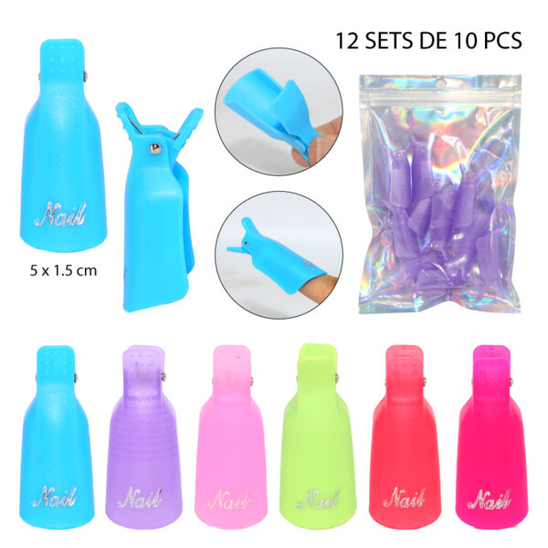 CLIPS DE UÑAS PARA QUITAR ESMALTE PERMANENTE