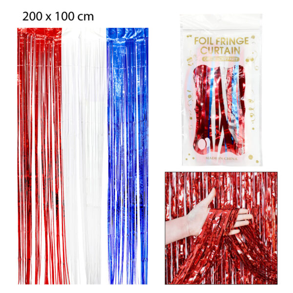 CORTINA DE FLECOS PARA FIESTAS PATRIAS - 2 X 1 MTS