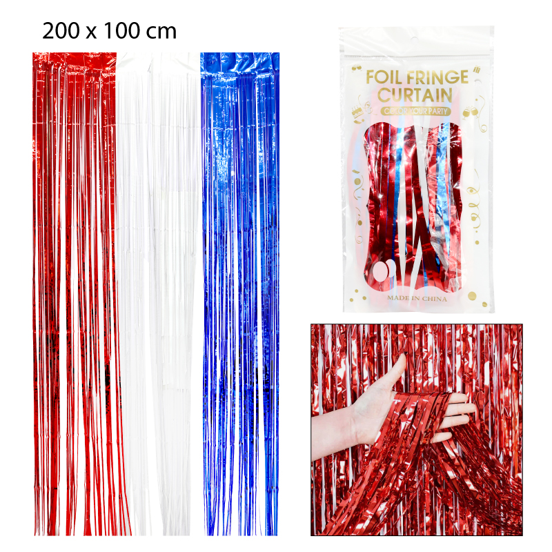 CORTINA DE FLECOS PARA FIESTAS PATRIAS - 2 X 1 MTS