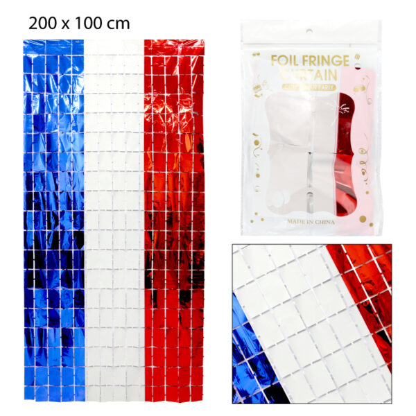 CORTINA DE CUADROS PARA FIESTAS PATRIAS - 2 X 1 MTS