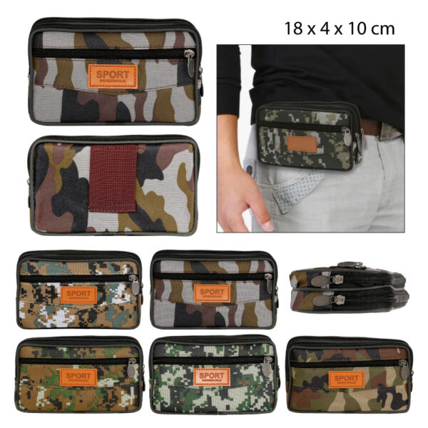 RIÑONERA DE CAMUFLAJE OXFORD PARA CINTURÓN
